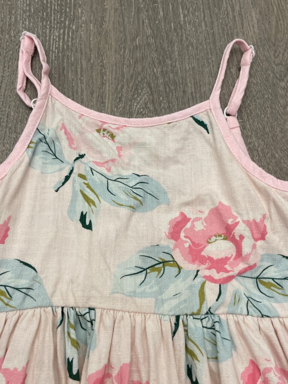 SweetHoney Magnolia Belle Dress Girls Size 5Y Multicolor Floral Cotton Linen - Picture 2 of 13